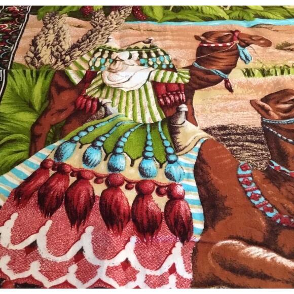 Arabian, Middle Eastern, Hanging Wall Tapestry/Carpet Vintage, Watering Camels - Picture 3 of 16